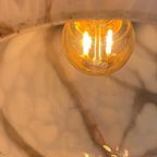 Art Deco - Hanging Pedant Light - Ceiling Fixture - Round With An Open Bottom And Top - Pink, Mar thumbnail 6