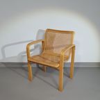 Beech Wood And Webbing Side Chair By Olivo Pietro, Italy, 1970s thumbnail 2
