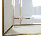 Grote Facetgeslepen Deknudt Spiegel Xl Hollywood Regency Design thumbnail 12