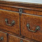 Waanzinnige, Karaktervolle Antieke 18e Eeuwse Engelse Dressoir/ Mule Chest thumbnail 6
