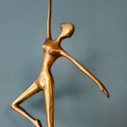 Vintage Messing Ballerina  Ballet Danseres Dame Vrouw Meisje thumbnail 10