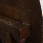 Waanzinnige En Unieke Vroeg 17e -eeuwse Antieke Klaptafel/bijzettafel Met Een Prachtig Patina thumbnail 13