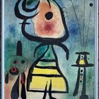 Miro Art-Print Femme Et Chat In Lijst thumbnail 2