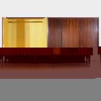 Grote Vintage 5-deurs Mid Century Design Kledingkast, 1960s thumbnail 3