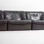 Modulaire Mid Century Lederen Bank Van De Sede (ds 46), Zwitserland 1970 thumbnail 7