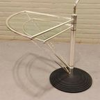 Vintage Oma Memphis Milano Stijl Glazen Bijzettafel thumbnail 15