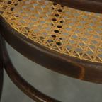 Zeer Elegante, Karaktervolle En Sierlijke Set Van 4 Art Nouveau Thonet Design Bistro Stoelen thumbnail 19