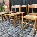 6 Vintage Eetkamerstoelen thumbnail 15