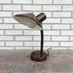 Vintage Bureaulamp Bruin thumbnail 2