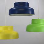 Wonderful Combination Of 3 Vintage Lamps Restored In Some Nice Colors *** Denmark 1980 *** thumbnail 8