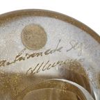 Archimede Seguso Murano - Bladgoud - Gesigneerd - Italie - 1960's thumbnail 8