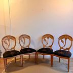 4 Eetkamer Stoelen Amerikaans Design Mid Century Vintage thumbnail 4