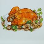 Grote Vintage Franse Ovenschaal Wit Porselein Pillivuyt Kalkoen Kastanjes 38Cm thumbnail 6