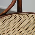 Originele Antieke Bentwood Thonet Bistro Stoel Model Nr. 14 Met Een Nieuwe Gematte Zitting thumbnail 8