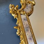 Vintage Design Spiegel Deknudt Goud Schelp Florale Ornamenten thumbnail 9