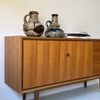 Vintage Houten Dressoir Met 3 Lades En 2 Deurtjes thumbnail 5