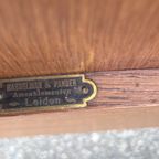 Schitterend Antiek Eiken Demontabel Buro, Schrijftafel, Hasselman En Pander, 80 X 150 Cm thumbnail 11