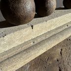 Set Van 4 Kanonballen C. 1800 Op Een Decartieve Stenen Stand Uit Het Atelier Van Walter De Buck thumbnail 8