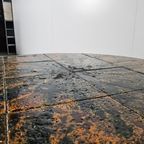 Vintage Salontafel Tegeltafel Fatlava Rond thumbnail 6