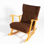 Sculptural Rocking Chair By Elias Svedberg For Nordiska Kompaniet 1950’s thumbnail 4