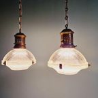Prismatische Glazen Suspensie Van Holofaan, 1920-30s thumbnail 3