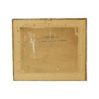 Aquarel José Wolff Kunst Schilderij Houten Barok Stijl Lijst 1924 thumbnail 3