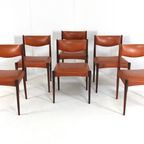 Set 6 Palissander Eetkamerstoelen Stoelen Vintage 'cellemuiden' thumbnail 20
