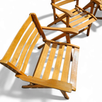 4 X Folding Chairs By Ico & Luisa Parisi For Reguitti, Italy, 1970s, thumbnail 7