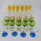 Antieke Champagne Glazen Geel (11) thumbnail 6