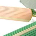 Jaren 50 Vloerlamp Met Roze En Groene Kap En Goudkleurige Poten thumbnail 10
