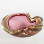 Barovier & Toso - Murano - Asbak - Glas - Paars/Roze - Ingesloten Gouddeeltjes - 1950'S thumbnail 5