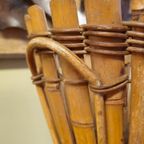 Vintage Rotan Plantenstandaard Planten Standaard Pplantentafeltje  Bloempot thumbnail 6
