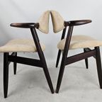 Set Van 2 Vintage Koehoorn Stoelen Cowhorn Model thumbnail 4