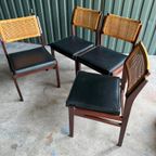 Set/4 Vintage Top Form Stoelen, 1960, Skai Webbing thumbnail 3