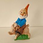 60's Vintage Tuinkabouter Rubberen Kabouter Vintage Dwerg thumbnail 4