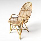 Vintage Design Rotan Fauteuil , Rohé Noordwolde, 1960S thumbnail 2