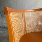 Mid Century Armchair In Cane And Wood ( 9 Pieces Available) thumbnail 9