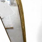 Vintage Jaren 50 Spiegel Met 'gouden' Rand / Wandspiegel thumbnail 6