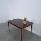 Palissander Fineer Uitschuifbare Eettafel Vintage thumbnail 8