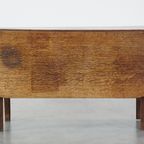 Charmante Antieke Eikenhouten Hangoor Eettafel Uit Eind 19e Eeuw thumbnail 9