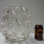 Mid Century Modern Murano Art Opengewerkte Glazen Vaas thumbnail 8