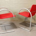 2 Vintage Cirkel Eetkamerstoelen, Metaform, Postmodern thumbnail 2