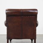 Grote In Goede Staat Verkerende Comfortabele Schapenleren Armchair Met Mooie Kleuren En Charmante thumbnail 5