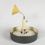 Anvia Almelo - J. Hoogervorst - "Model 4017" - Ufo Hanglamp - Antraciet - Dutch Design - 60'S thumbnail 4