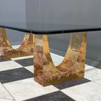 Glass Coffee Table In The Style Of Marie-claude De Fouguieres 1970s thumbnail 11