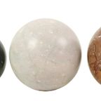 Set Van 3 Grote Gepolijste Bollen Marmer Natuursteen Bal thumbnail 7