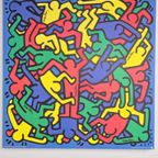 Xl Vintage Keith Haring ’86 Art Poster Ikea 2004 Rare thumbnail 2