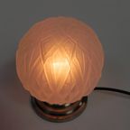 Art Deco Plafondlamp Met Mat Glazen Kap, Jaren 30 thumbnail 10