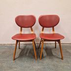 Set Van 2 Vintage Stoelen Eetkamerstoelen 2 Retro Stoelen thumbnail 16