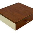 Vintage Zwevend Nachtkastje Met Één Lade, Jaren 60 Teak thumbnail 5